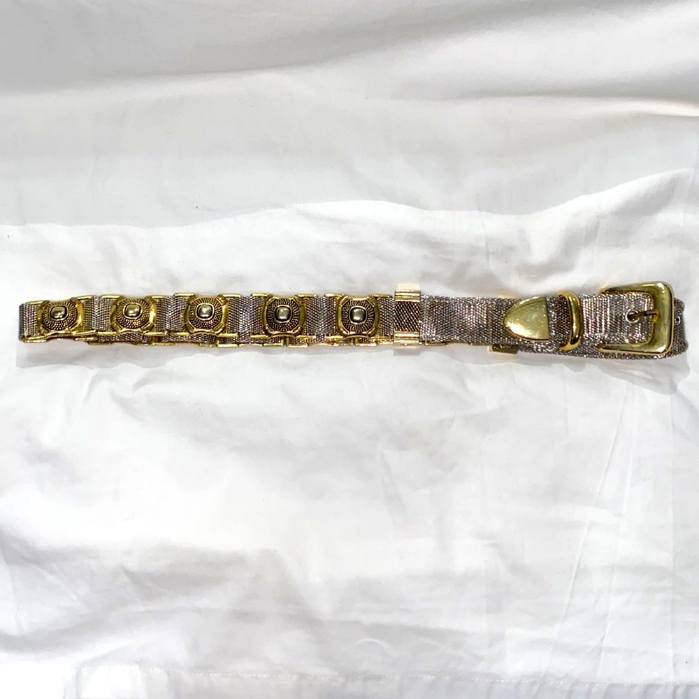 Silver Chain Link  w/ Gold Hardware - Picture 4 of 5